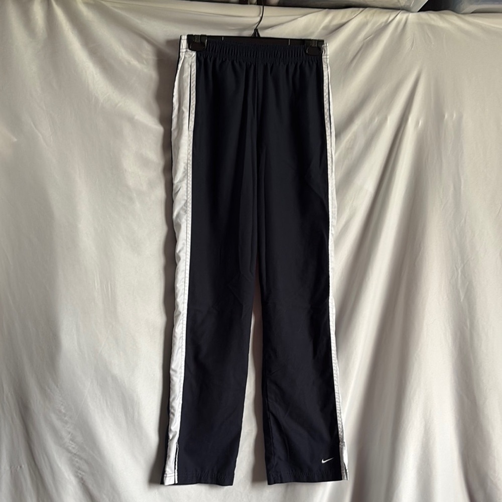 Nike Navy Track Pants with White Accents